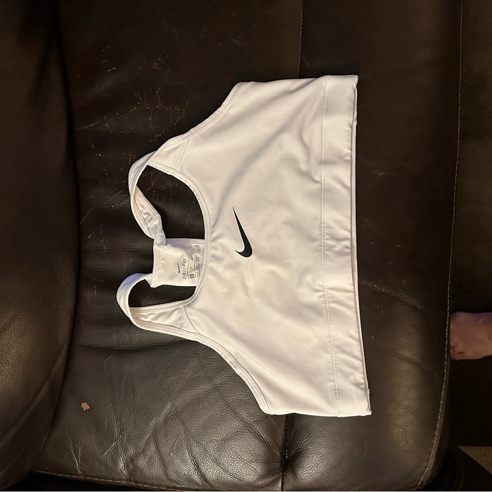 Nike White Sports Bra
